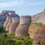 Walled city on a hill