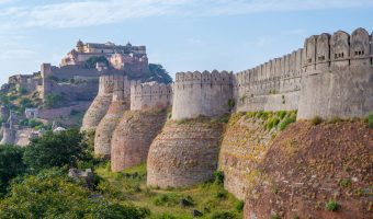 Walled city on a hill